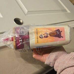 NWT Coco’s Loteria Cards Acrylic Cup with Wood Resin Top 23 oz